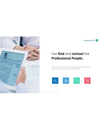 Business Social Network Pitch Deck Animated Slides