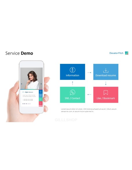 Business Social Network Pitch Deck Animated Slides