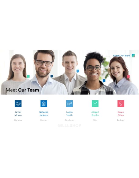 Business Social Network Pitch Deck Animated Slides