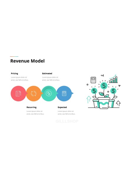 Animated Templates - Line Icon Minimal Presentation PowerPoint