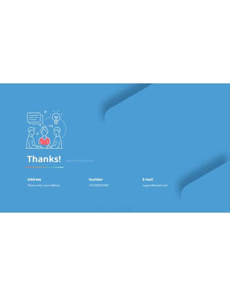 Animated Templates - Line Icon Minimal Presentation PowerPoint