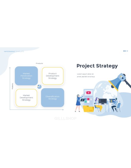 Infographic Flat Design Animated Template