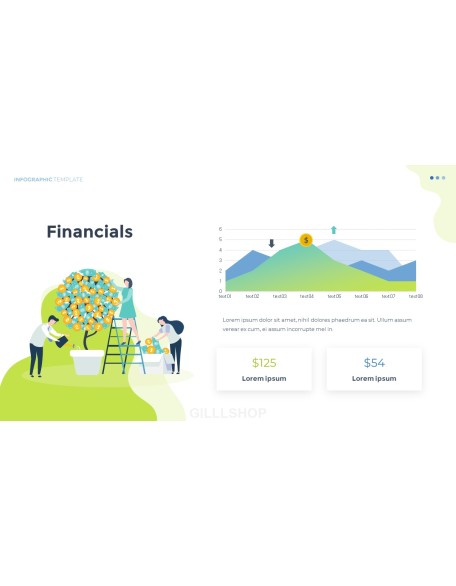 Infographic Flat Design Animated Template