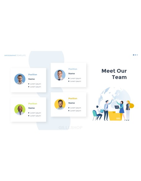 Infographic Flat Design Animated Template