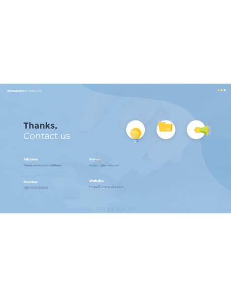 Infographic Flat Design Animated Template