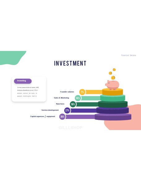 Financial Service Group Design Slides Business Animated Presentation
