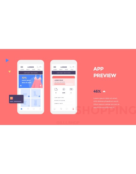Mobile Open Market Application Animated Slides in PowerPoint