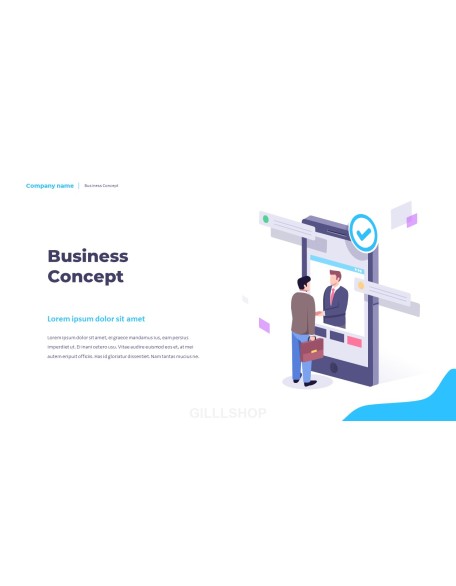 Business Concept Pitch Deck Animation Template PPT Background