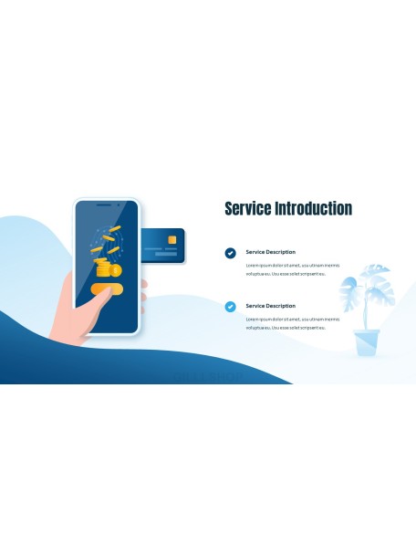 Secure & Easy Payment Animation Template PPT Background