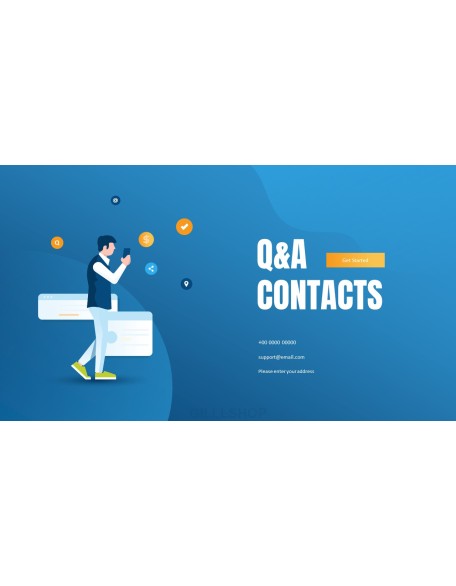 Secure & Easy Payment Animation Template PPT Background