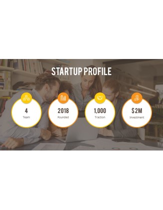 Startup Pitch Deck Circle Animation Design Template