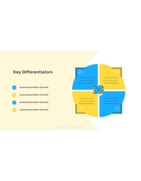 Flat Design Layout Pitch Deck animated Template powerpoint animation