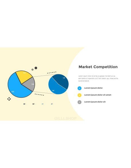 Flat Design Layout Pitch Deck animated Template powerpoint animation