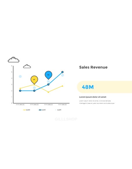 Flat Design Layout Pitch Deck animated Template powerpoint animation