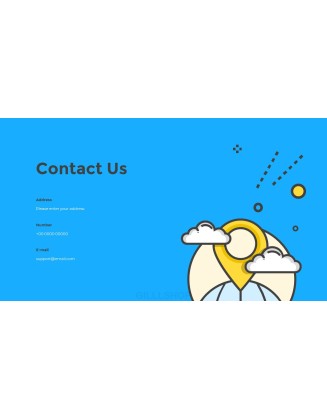 Flat Design Layout Pitch Deck animated Template powerpoint animation