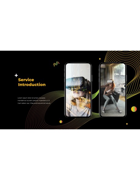 Electronic Pattern Pitch Deck Design animated PowerPoint Templates powerpoint animation