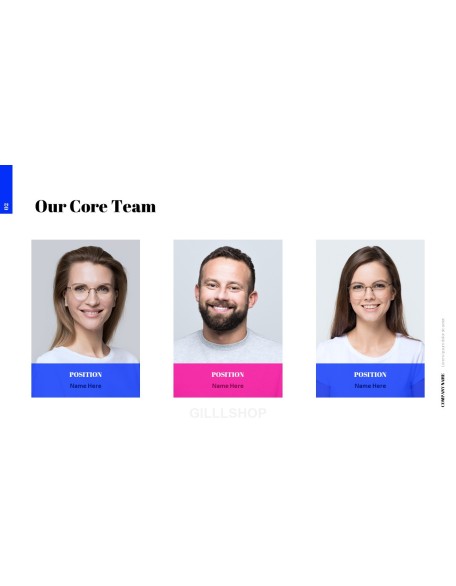 Simple Color Pitch Deck Template Animated Slides powerpoint animation