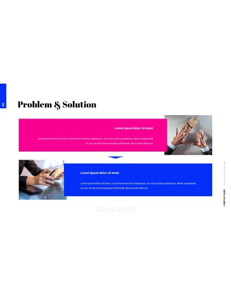 Simple Color Pitch Deck Template Animated Slides powerpoint animation