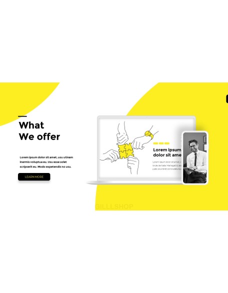 Line Business Illustration Pitch Deck Presentation Animated Slides powerpoint animation