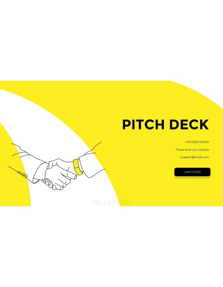 Line Business Illustration Pitch Deck Presentation Animated Slides powerpoint animation