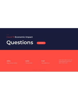 Covid 19 Economic Impact powerpoint animation template
