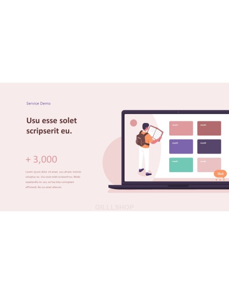 Online Education at Home Deck Animation Templates