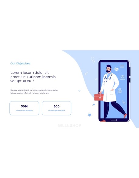 Online Medical Support Deck Animated Slides in PowerPoint