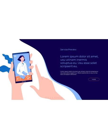 Online Medical Support Deck Animated Slides in PowerPoint
