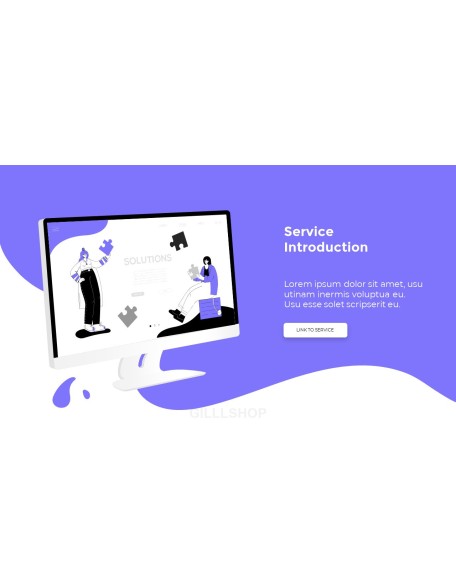 Animated Templates - Flat Illustration Pitch Deck Design