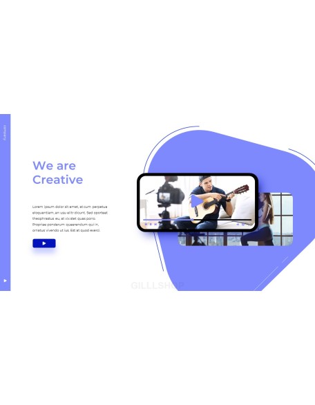 Contents Creator Company Pitch Deck Animated Slides in PowerPoint