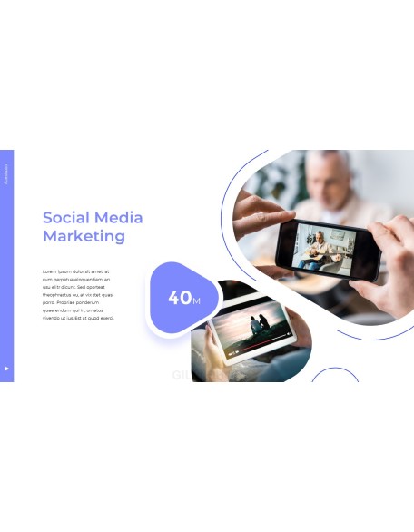 Contents Creator Company Pitch Deck Animated Slides in PowerPoint