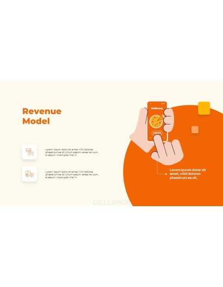 Online Delivery Service Pitch Deck powerpoint animation template