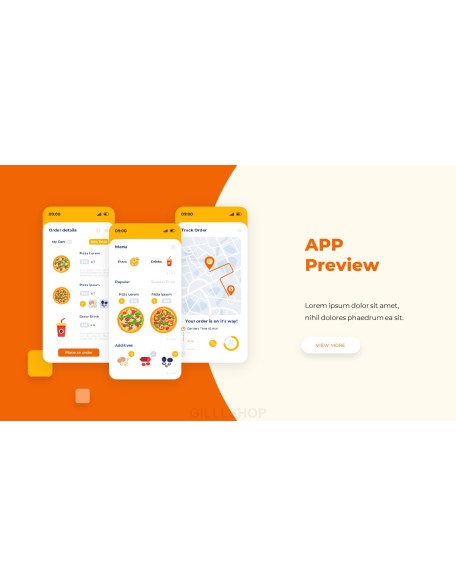 Online Delivery Service Pitch Deck powerpoint animation template