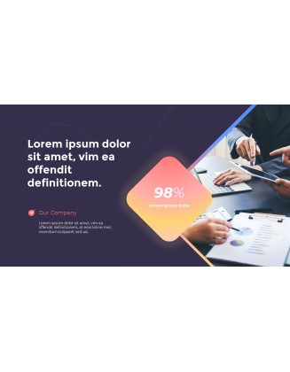 Modern Neon Glass Background Business Presentation Animated Slides
