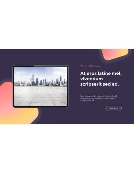 Modern Neon Glass Background Business Presentation Animated Slides