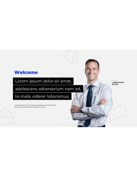 Animated Templates - Simple Line Pattern Pitch Deck