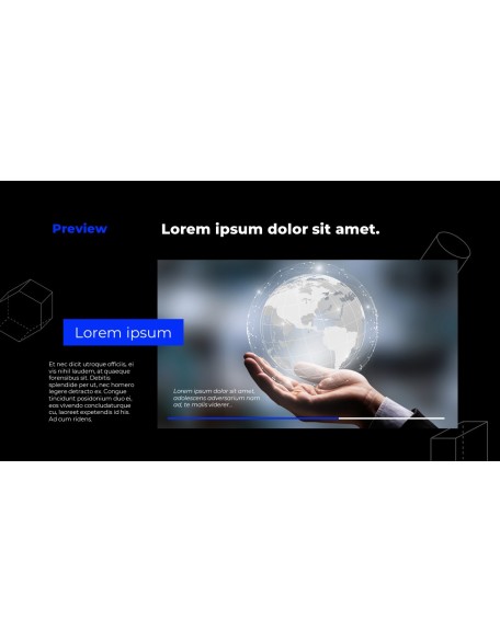 Animated Templates - Simple Line Pattern Pitch Deck