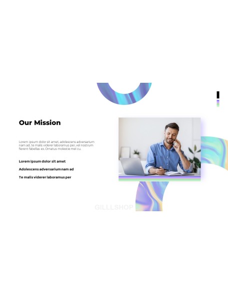 Holographic Pitch Deck Theme animated PowerPoint Templates