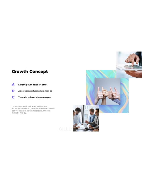 Holographic Pitch Deck Theme animated PowerPoint Templates