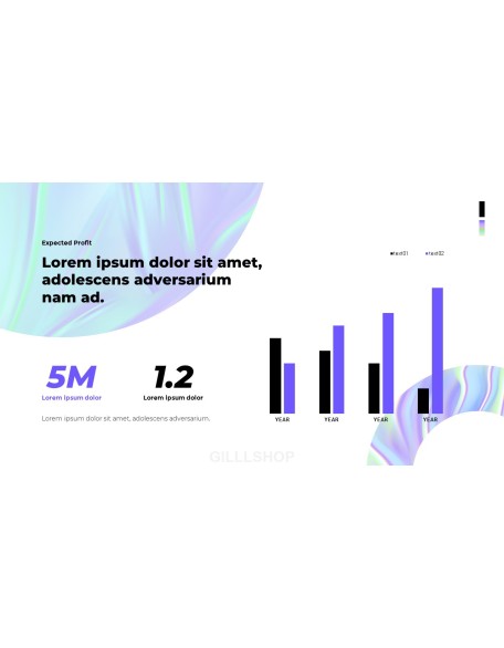 Holographic Pitch Deck Theme animated PowerPoint Templates