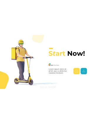 Delivery Courier Service Animated Slides in PowerPoint