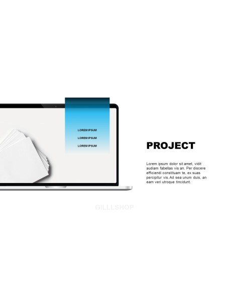 Gradation Project Deck powerpoint animation template