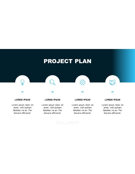 Gradation Project Deck powerpoint animation template