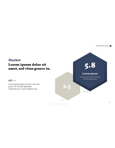 Corporate Business Hexagon Deck PPT Animated Presentation