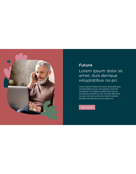Senior Freelancer Service Pitch Deck powerpoint animation template