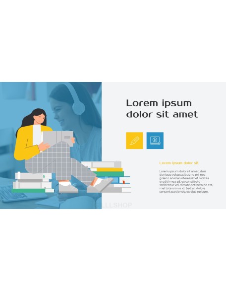 Online Education Service Program Presentation Animated Slides in PowerPoint