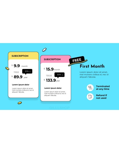 Subscription Service Pitch Deck Presentation Animated Slides in PowerPoint