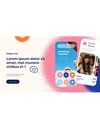 Social Gathering Pitch Deck Animated Slides in PowerPoint