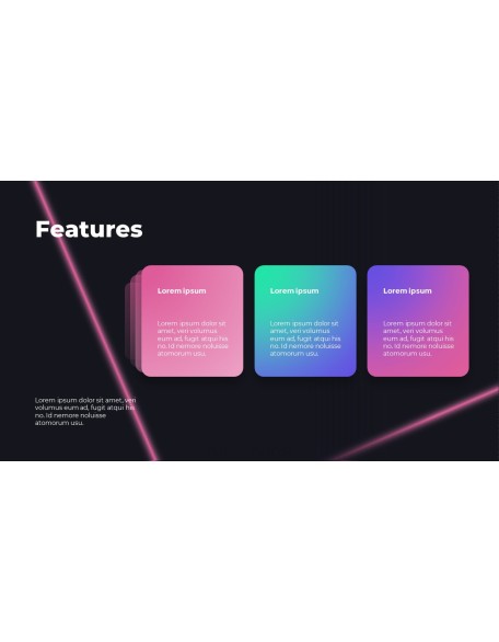 Animated Templates - Futuristic Neon Concept Pitch Deck