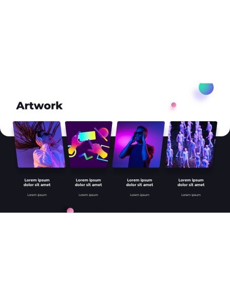Animated Templates - Futuristic Neon Concept Pitch Deck